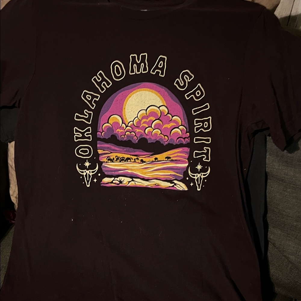 5/$25 Oklahoma Spirit Graphic Tee - Black